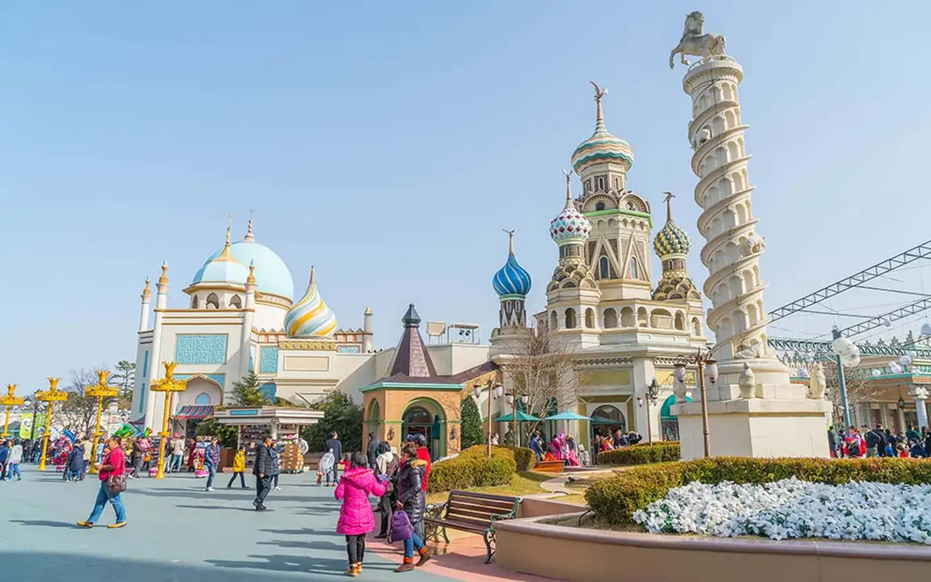 Tham quan công viên Everland là một công viên giải trí lớn ở Hàn Quốc