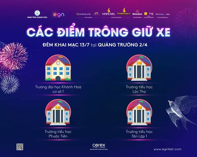 Cập nhập các điểm giữ xe của sự kiện (nguồn BTC)