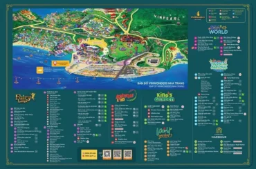 Bản đồ Vinwonders Nha Trang mới nhất 2025