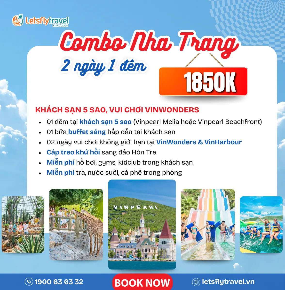 Combo Nha Trang 2 ngày 1 đêm – vinpearl Hòn Tre
