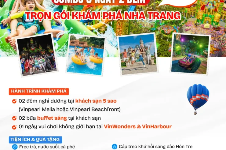 Combo Vinpearl Nha Trang 3 ngày 2 đêm + VinWonders