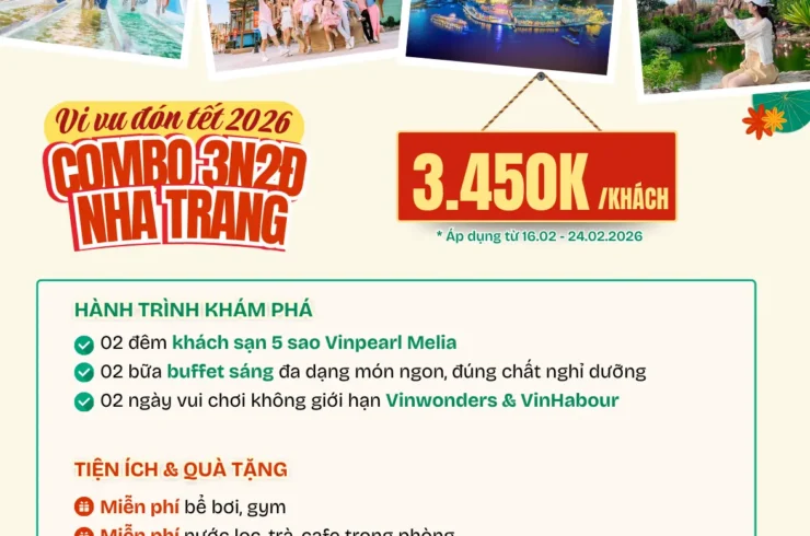 Combo Vinpearl Nha Trang 3 ngày 2 đêm + VinWonders