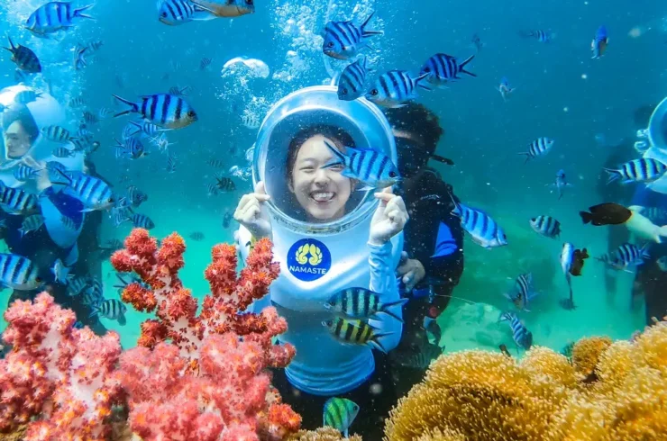 Tour đi bộ dưới biển tại du thuyền Nautilus Namaste