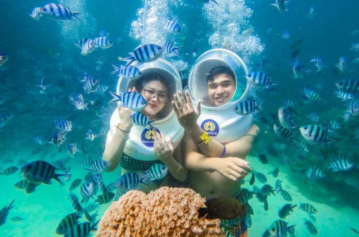 Tour đi bộ dưới biển tại du thuyền Nautilus Namaste