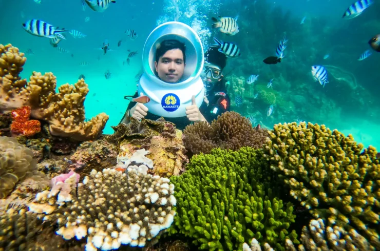 Tour đi bộ dưới biển tại du thuyền Nautilus Namaste