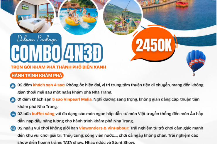 Combo Nha Trang 4 ngày 3 đêm trọn gói – Vinwonders
