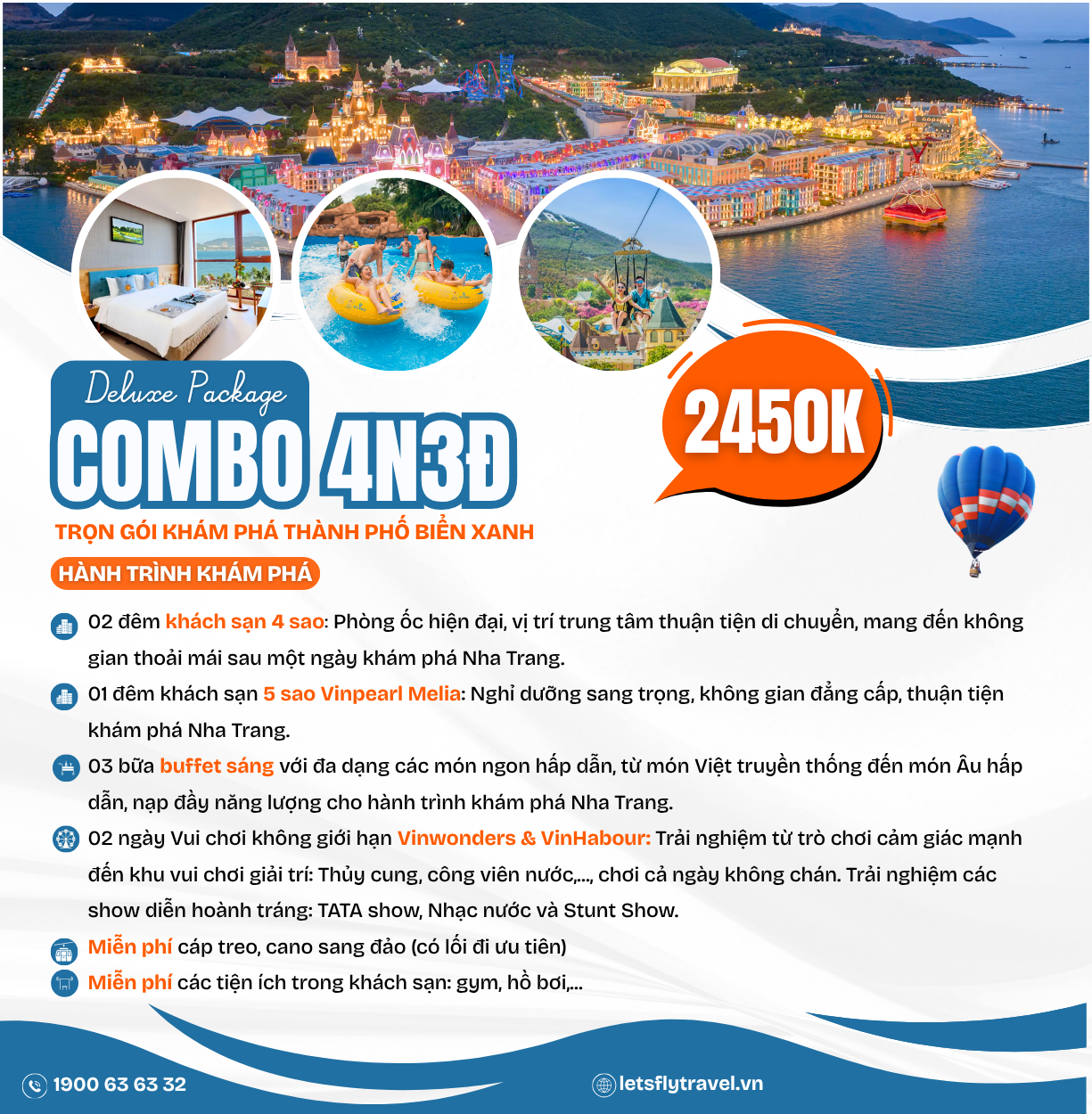 combo nha trang 4 ngày 3 đêm trọn gói