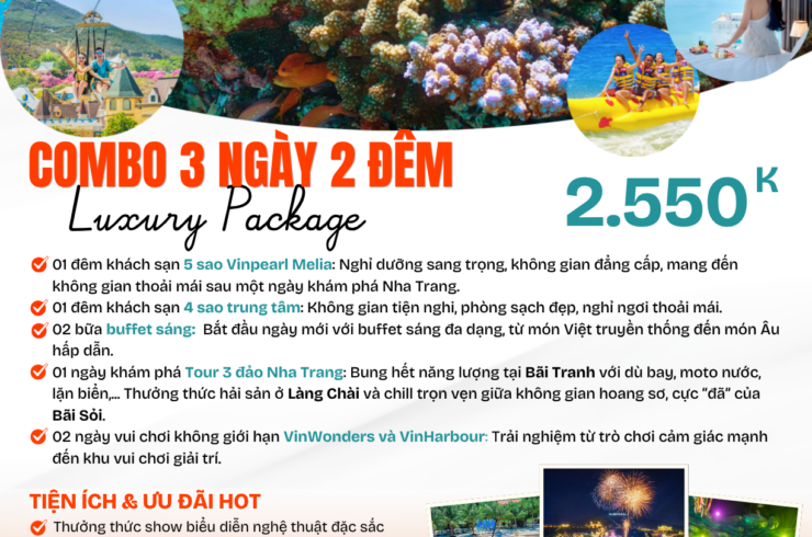 Combo Vinpearl Nha Trang 3 ngày 2 đêm – Vinwonders