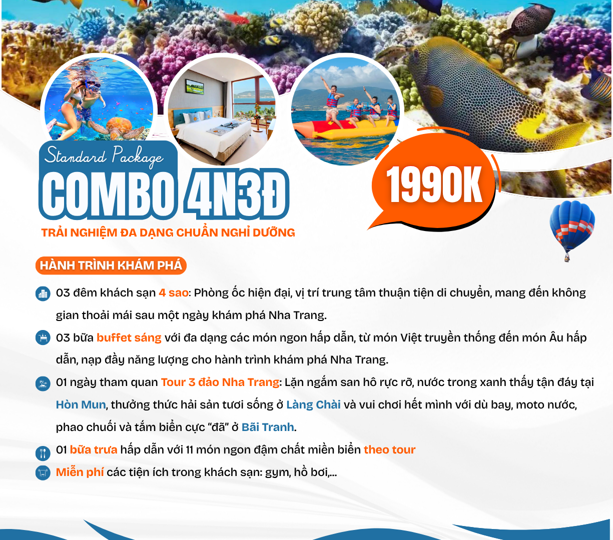 combo nha trang 4 ngày 3 đêm