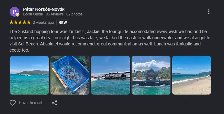 Review vé Hòn Tằm Nha Trang