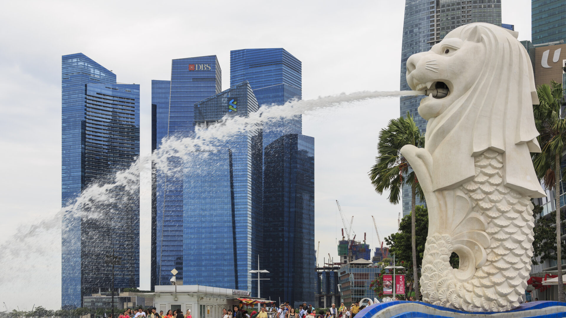 Tượng Merlion tại Marina Bay Singapore
