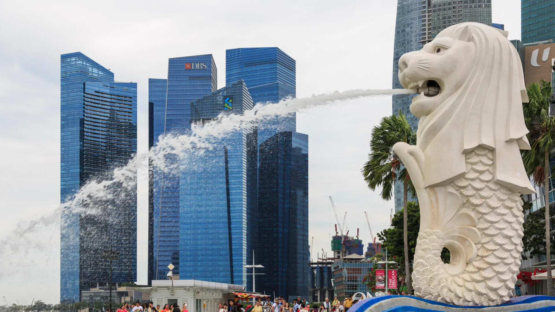 Tượng Merlion tại Marina Bay Singapore